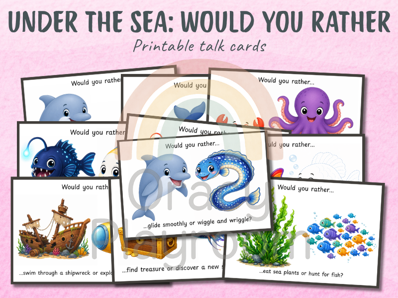 Under the Sea: Would You Rather Discussion Cards