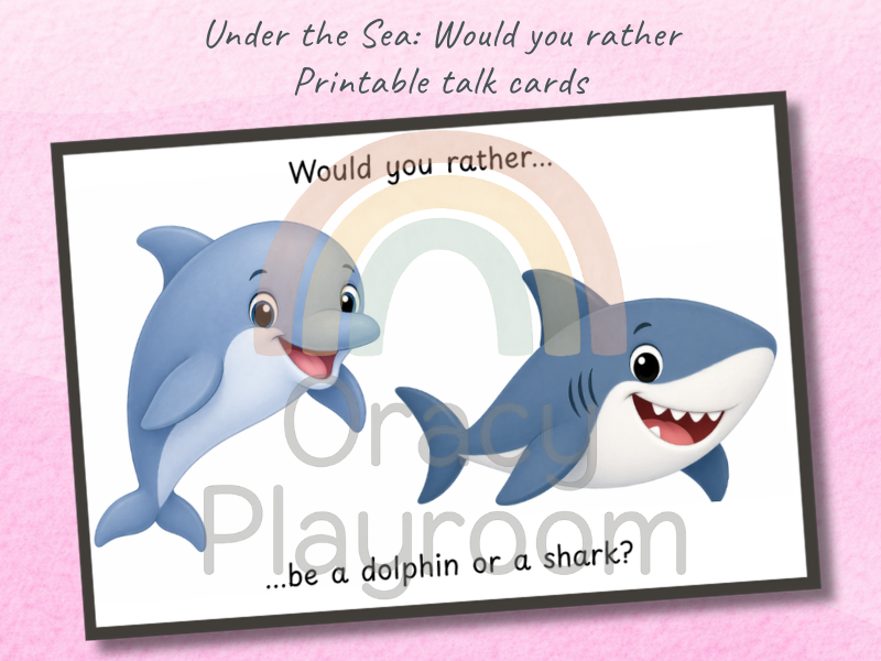 Under the Sea: Would You Rather Discussion Cards