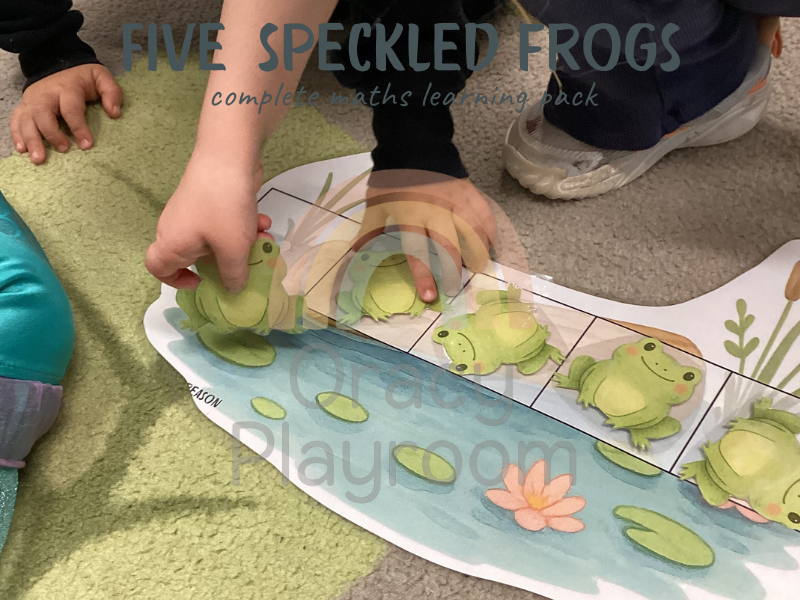 Five Little Speckled Frogs: Five & Ten Frames
