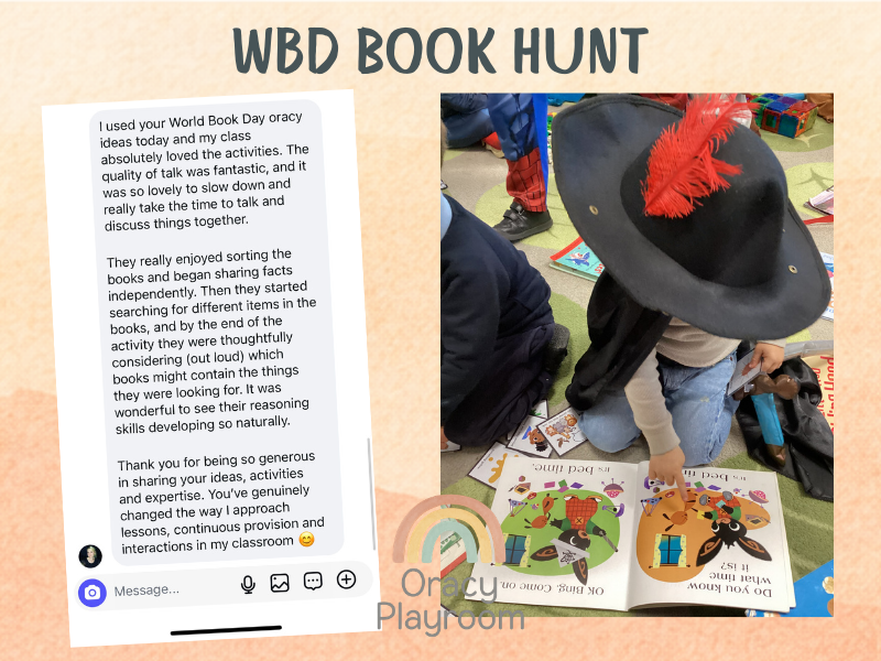 World Book Day Book Hunt: Talk and Search Activity