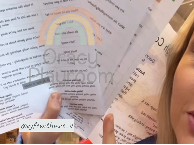 Swap this for that: Sample adult commentary sheets