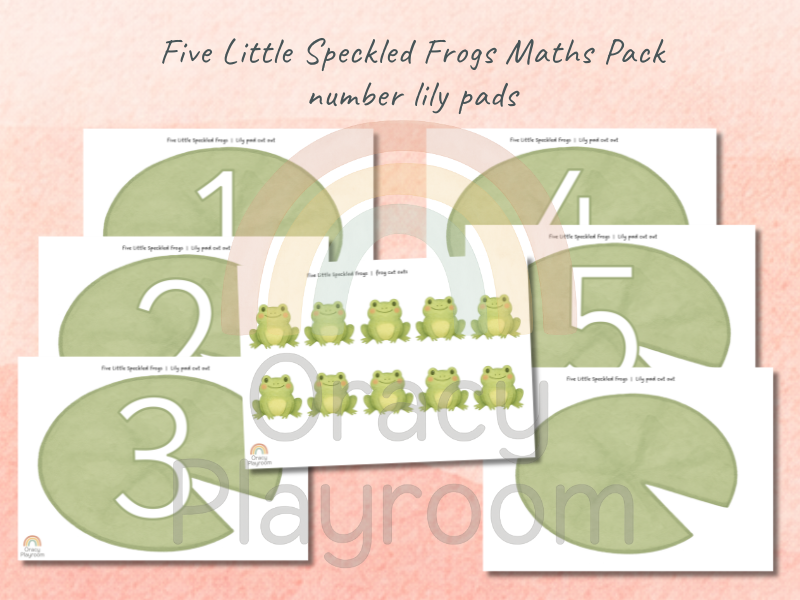 Five Little Speckled Frogs: Number Lily Pads