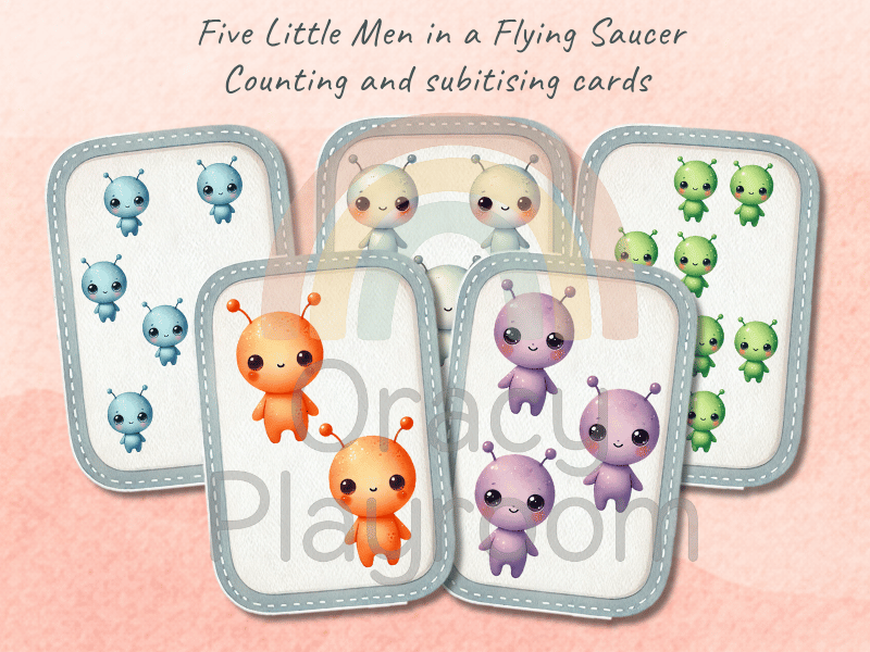 Five Little Men in a Flying Saucer: Subitising and Counting Cards