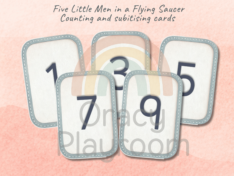 Five Little Men in a Flying Saucer: Subitising and Counting Cards