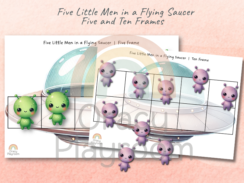 Five Little Men in a Flying Saucer: Complete Maths & Oracy Bundle