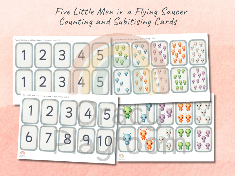 Five Little Men in a Flying Saucer: Complete Maths & Oracy Bundle