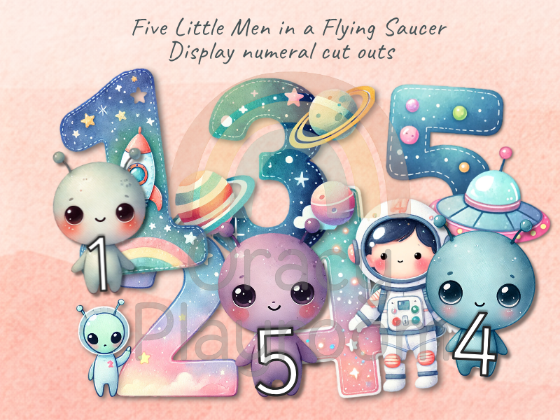 Five Little Men in a Flying Saucer: Complete Maths & Oracy Bundle
