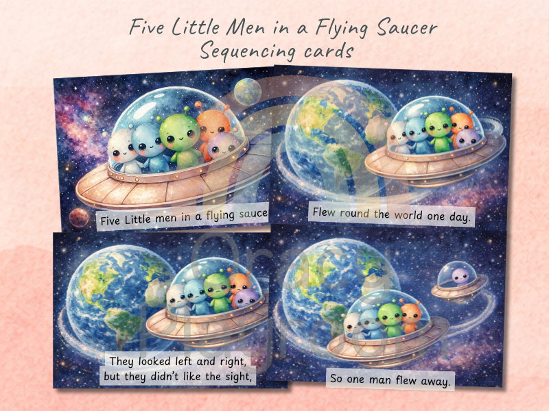 Five Little Men in a Flying Saucer: Complete Maths & Oracy Bundle