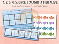 1, 2, 3, 4, 5 Once I Caught a Fish Alive: Five & Ten Frames + Cut Outs Pack