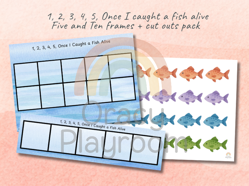 1, 2, 3, 4, 5 Once I Caught a Fish Alive: Complete Maths & Oracy Bundle