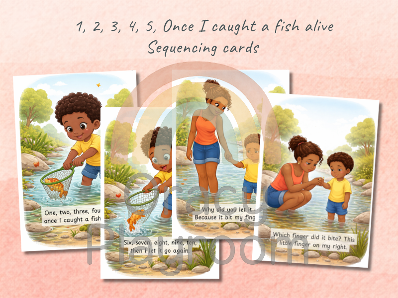 1, 2, 3, 4, 5 Once I Caught a Fish Alive: Complete Maths & Oracy Bundle