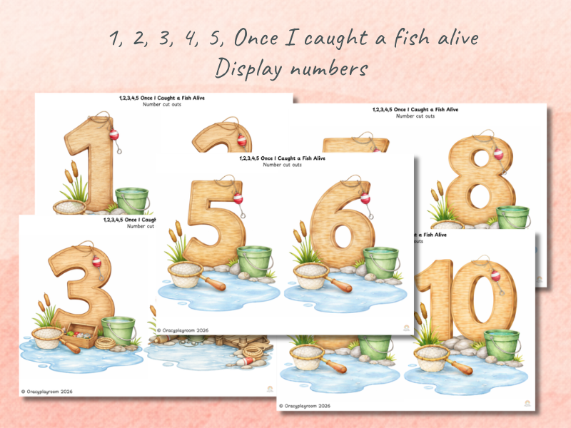 1, 2, 3, 4, 5 Once I Caught a Fish Alive: Complete Maths & Oracy Bundle