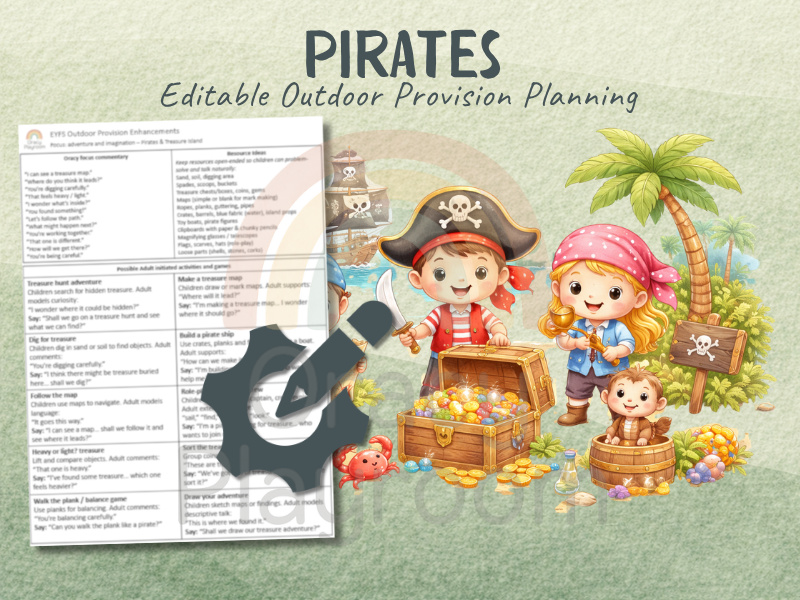Outdoor Provision Plan: Pirates & Treasure Island