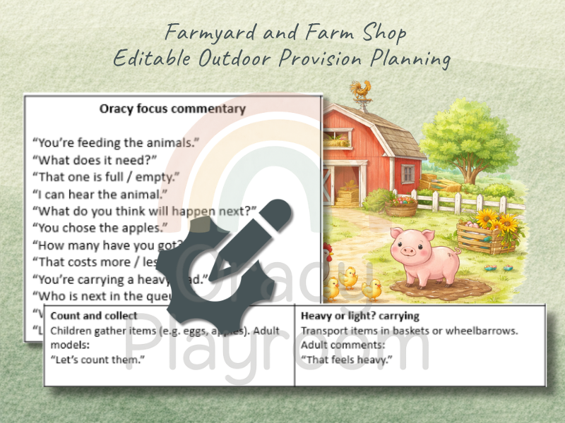 Outdoor Provision Plan: Farmyard & Farm Shop