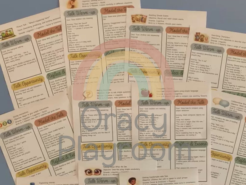 Oracy Activity Guides: Reception Set 1