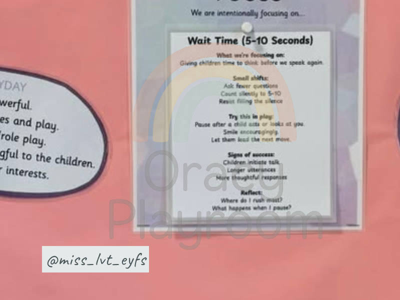 Oracy Focus Meeting Cards – EYFS
