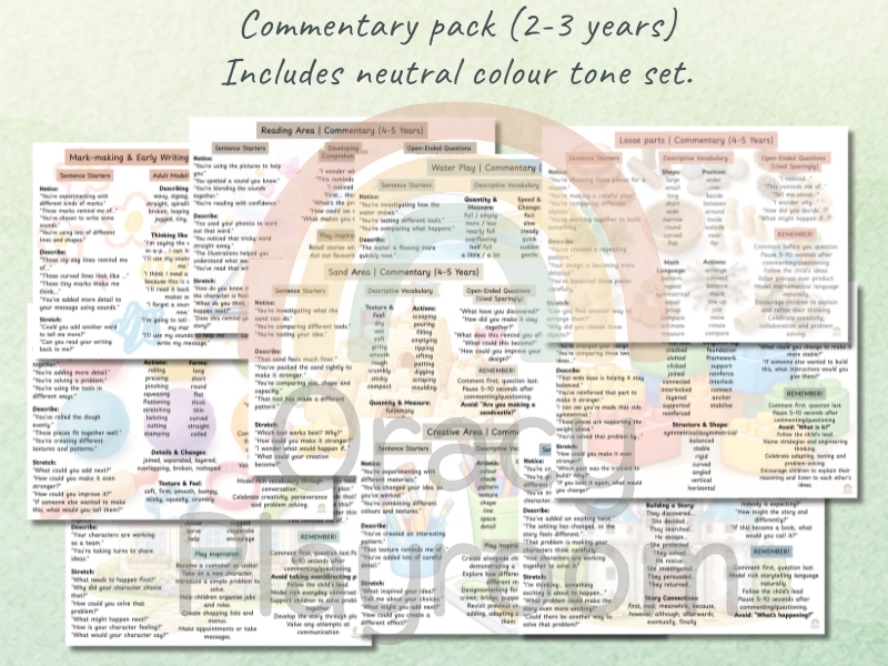 Continuous Provision Commentary Pack | Ages 2–3