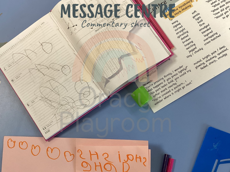 Message Centre Commentary Sheet