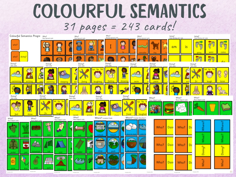 Colourful Semantics Big Pack