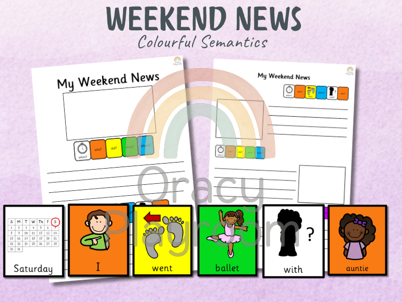 Colourful Semantics: Weekend News