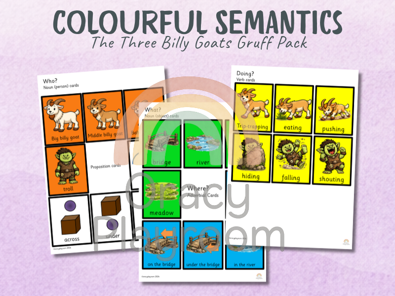 Colourful Semantics: The Three Billy Goats Gruff