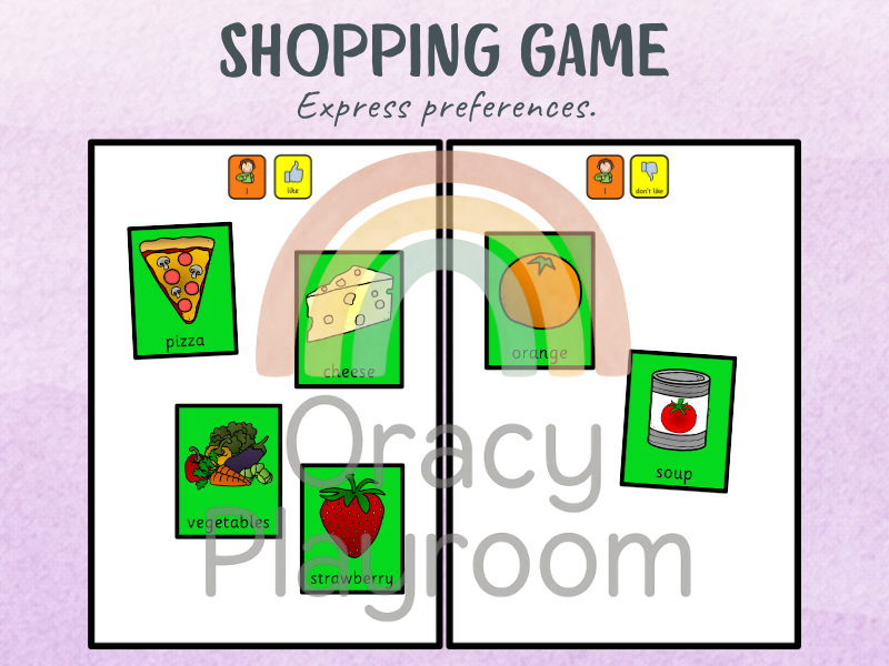 Colourful Semantics: Food & Shopping Pack