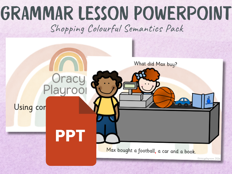 Colourful Semantics: Food & Shopping Pack