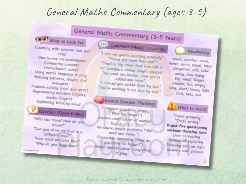 Complete Maths Talk Pack (EYFS)