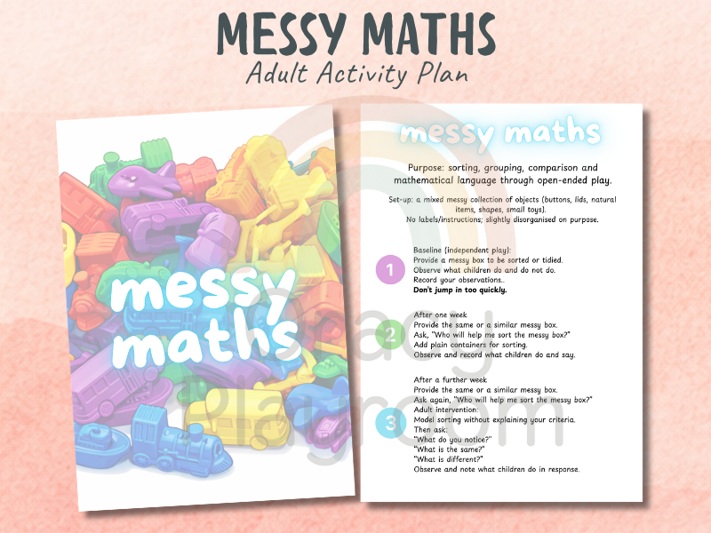 Messy Maths Examples Messy Maths: Adult Activity Plan – Oracy Playroom