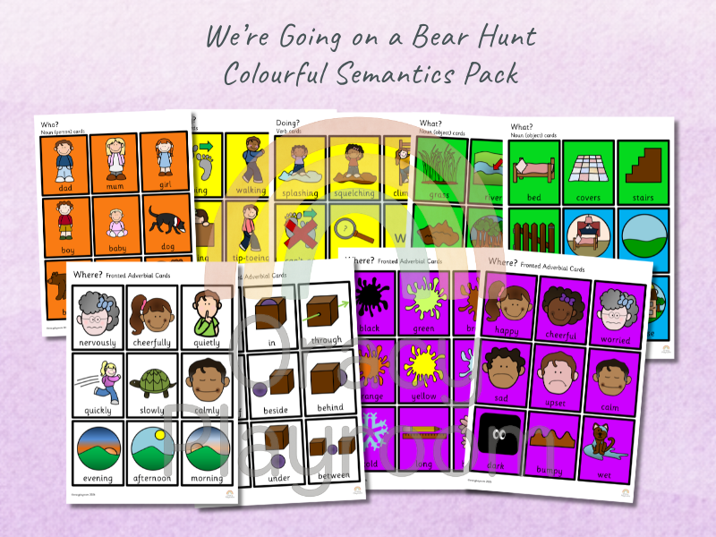 Colourful Semantics: We're Going on a Bear Hunt