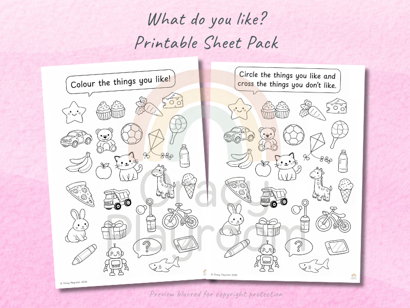 What Do You Like? Talking & Drawing Sheet (Free Oracy Resource)