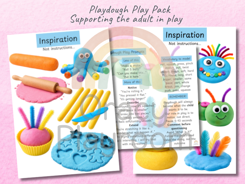 Playdough Play Pack: Supporting the adult in play