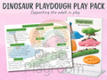 Dinosaur Playdough Play Pack: Supporting the adult in play