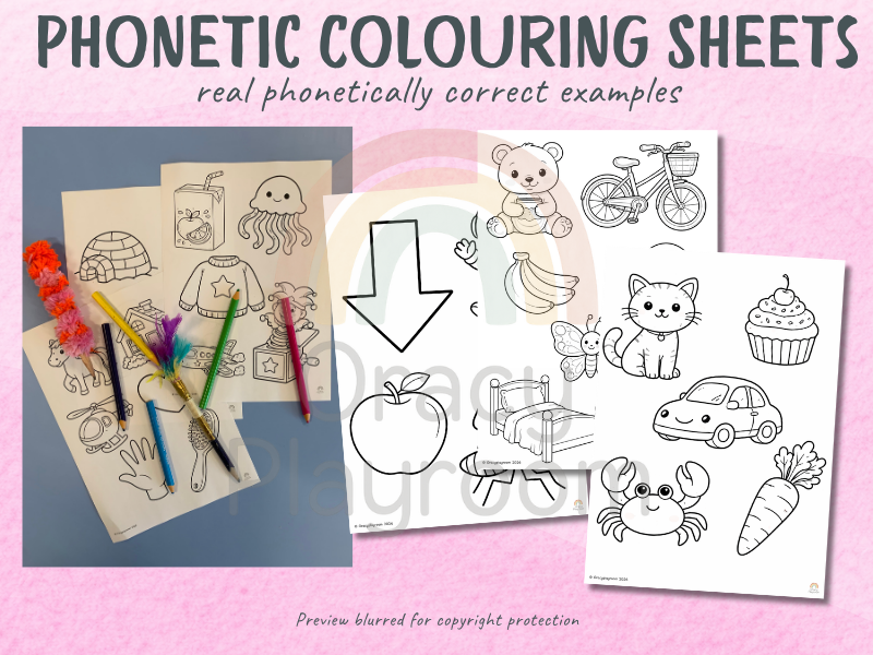 Phonetic Colouring Pages