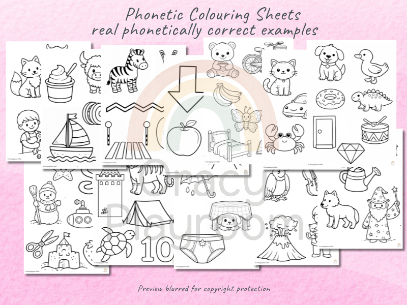 Phonetic Colouring Pages