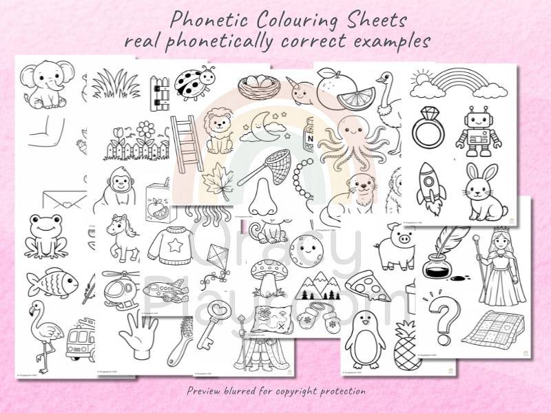 Phonetic Colouring Pages