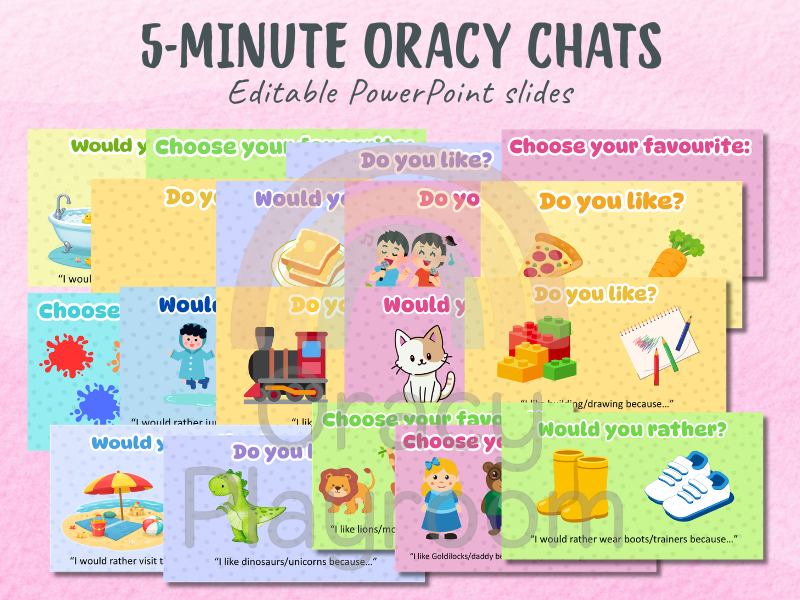 Five-Minute Oracy Chats: Editable PowerPoint