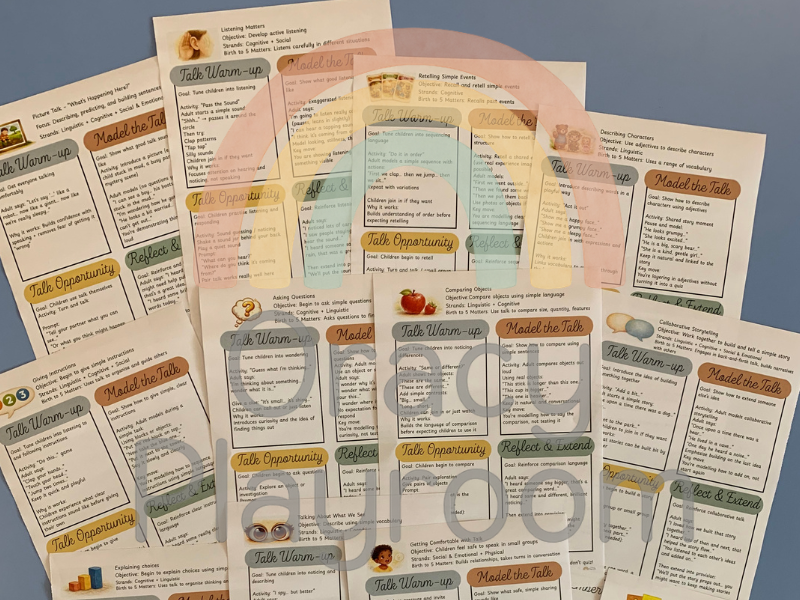 Oracy Activity Guides: Reception Set 1