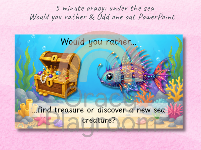 Five-minute Oracy Chats: Under the Sea