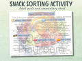 Snack Sorting: Adult Commentary Sheet