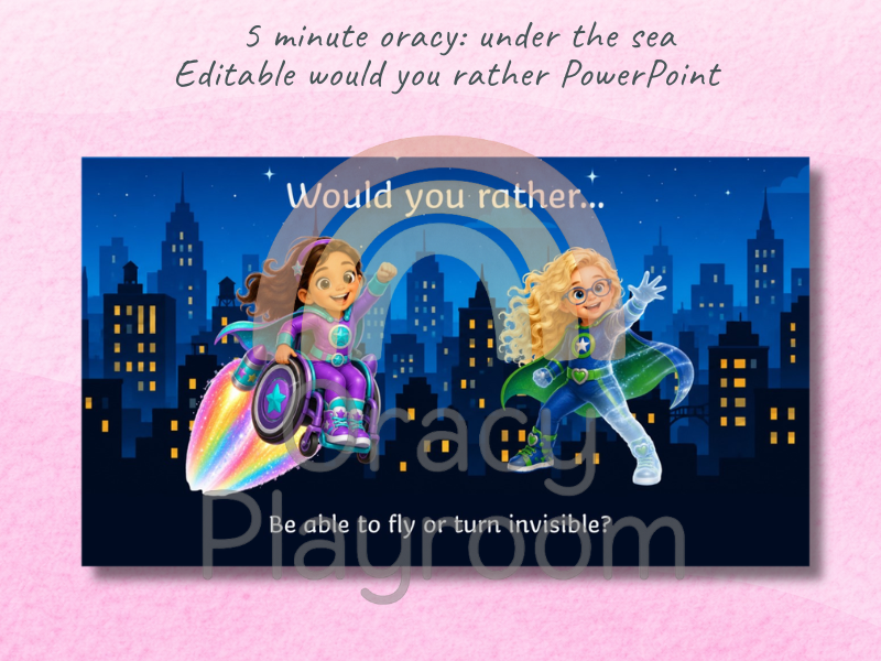 Five Minute Oracy: Superheroes – Would You Rather?