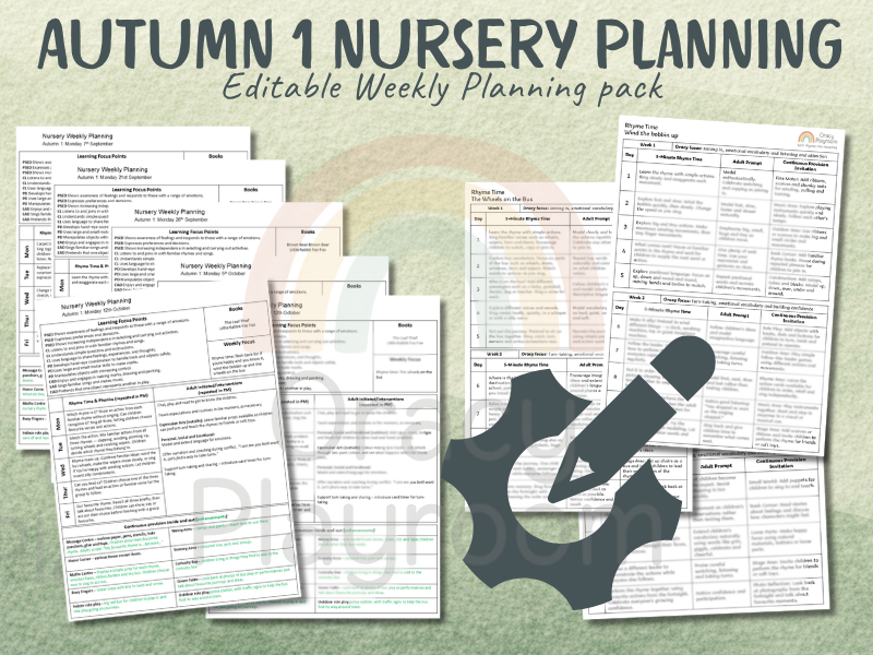 Autumn 1 Nursery Weekly Planning & Phase 1 Phonics Pack