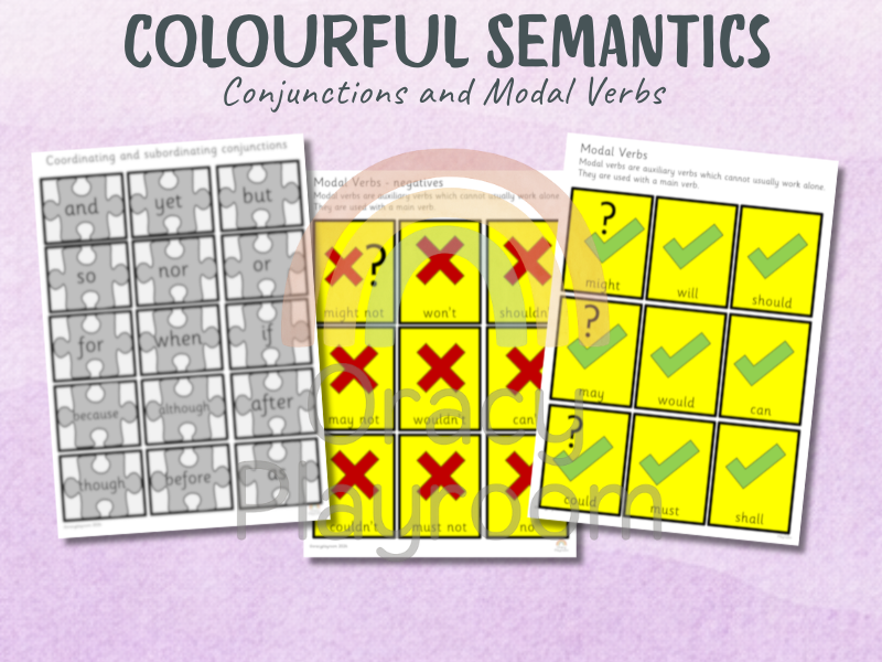 Colourful Semantics: Adverbs, Adjectives, Conjunctions and Negatives