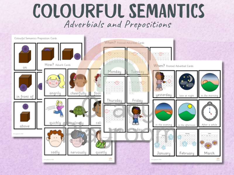 Colourful Semantics: Adverbs, Adjectives, Conjunctions and Negatives