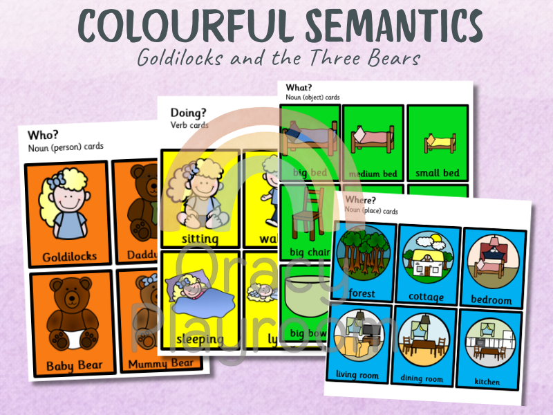 Colourful Semantics: Goldilocks and the Three Bears
