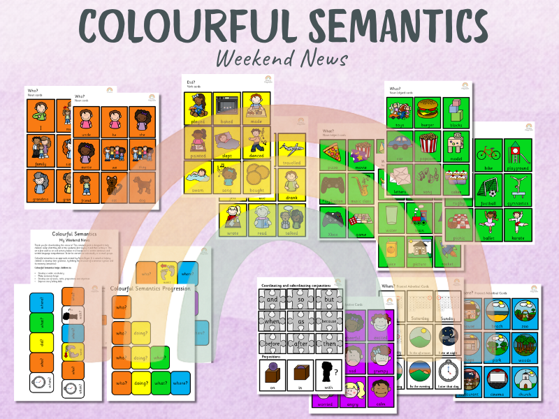 Colourful Semantics: Weekend News